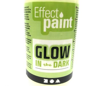 Glow in the dark verf van Creotime, fluorescerend geel, 10 of 30 ml