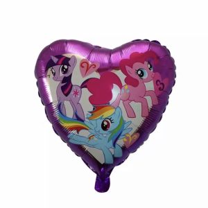 Verjaardag folie ballon My little pony, hartvorm, 45cm