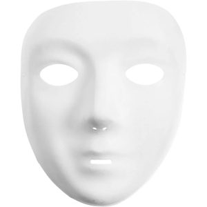 Masker wit om te decoreren 17,5x14cm