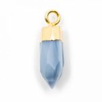 edelsteen hanger blauwe opaal