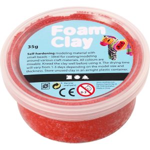 Foam Clay boetseerklei rood 35 gram