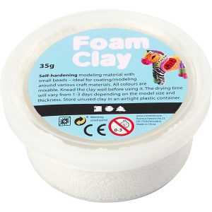foam clay boetseerklei wit