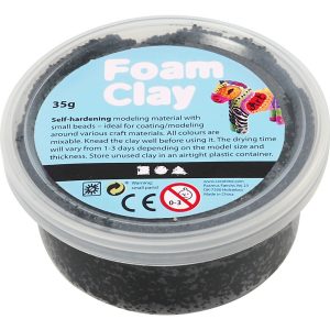 Foam Clay boetseerklei zwart 35 gram