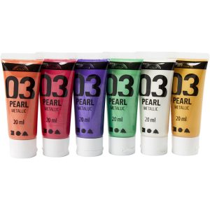 A-color Acrylverf Metallic kleuren 20 ml 6 tubes