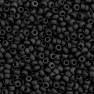 miyuki rocailles opaque mat zwart